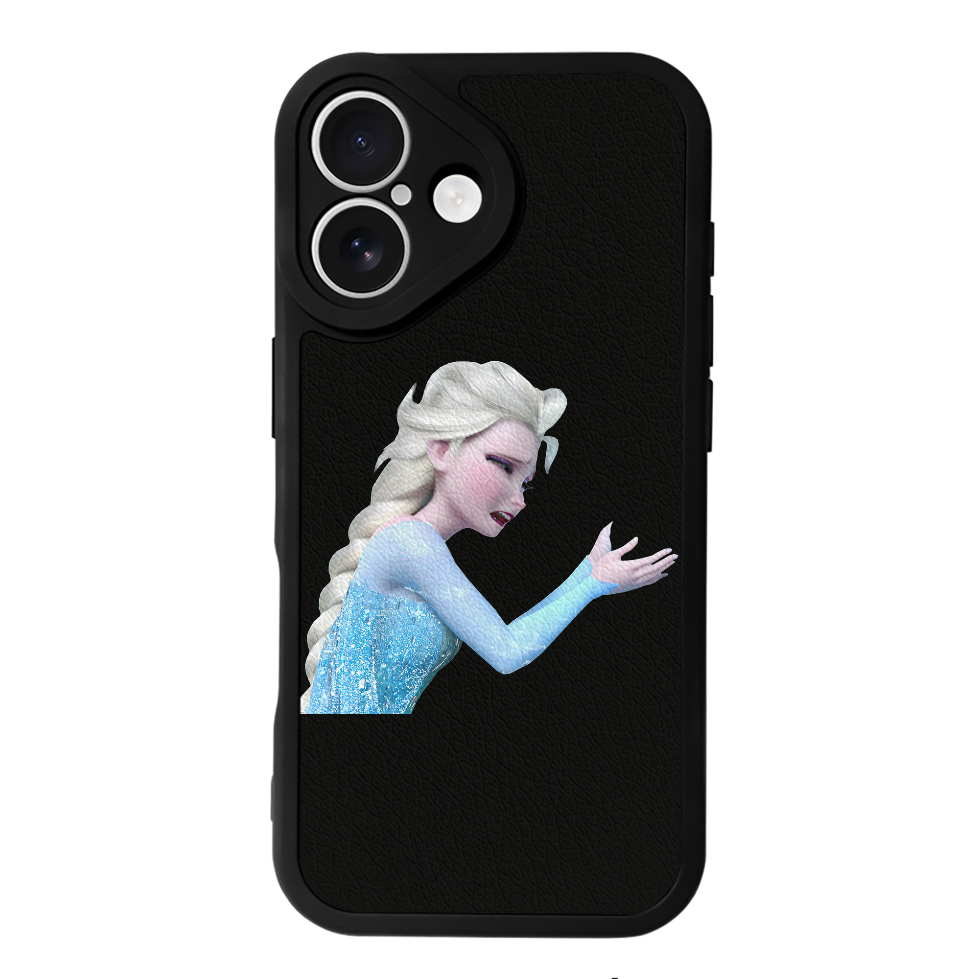 （画像用） アナと雪の女王 アンナ エルサ Frozen Anna Elsa 【iPhone 16シリーズ対応】シリコンスマホケース（レザー調） 材質：シリコン